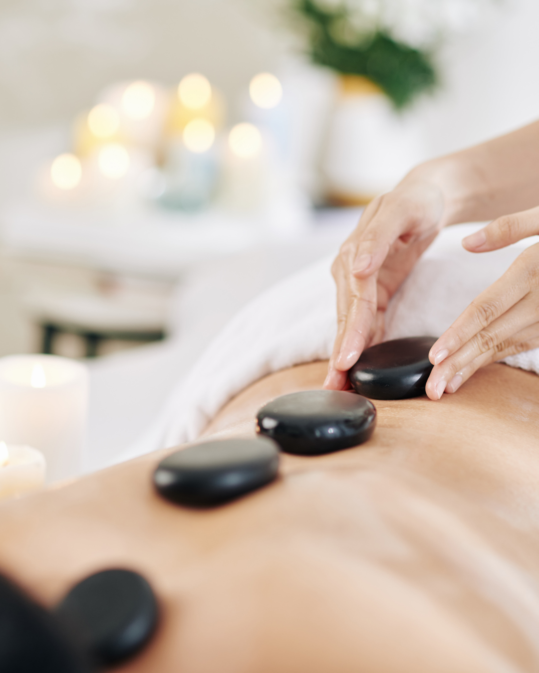 Massage Mix Pierres – soin relaxant chaud/froid